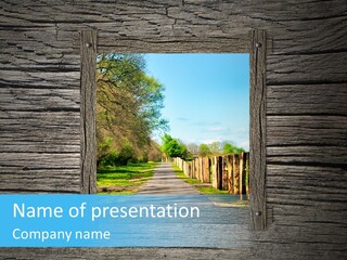 Wood Simple Decorative PowerPoint Template