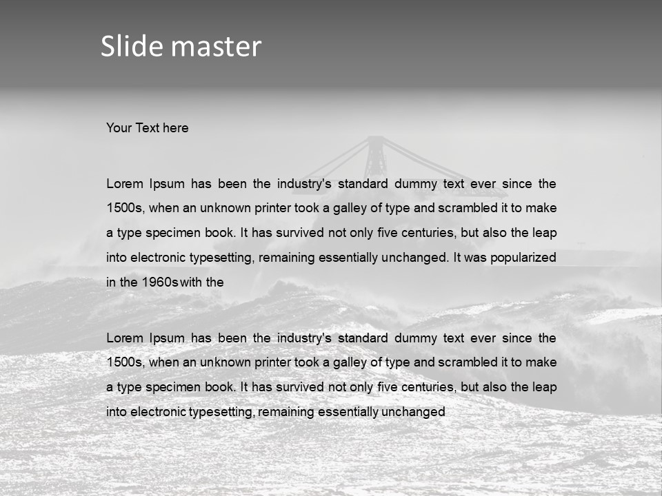 Energy Water God PowerPoint Template