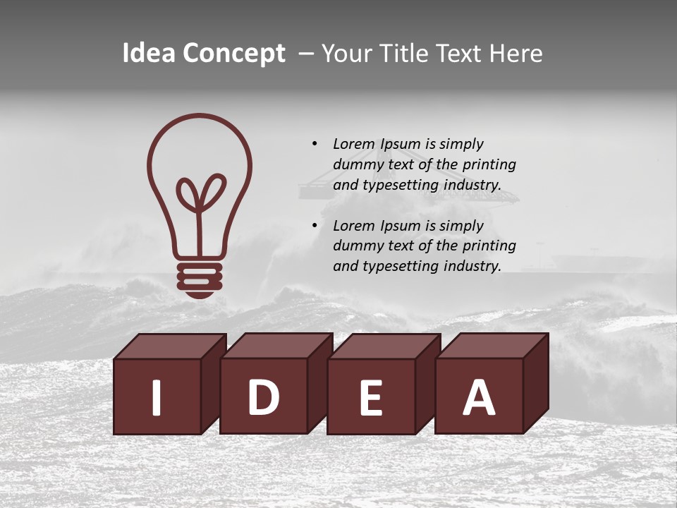 Energy Water God PowerPoint Template