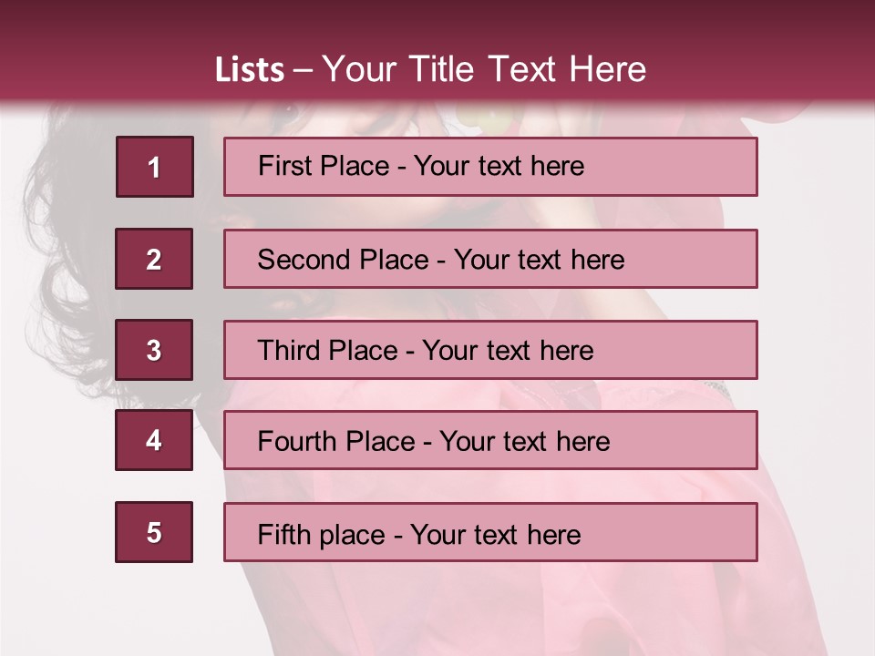 Bracelet Smile Relaxed PowerPoint Template