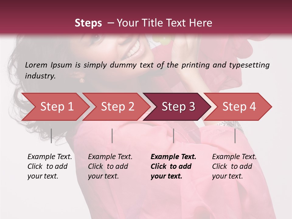 Bracelet Smile Relaxed PowerPoint Template