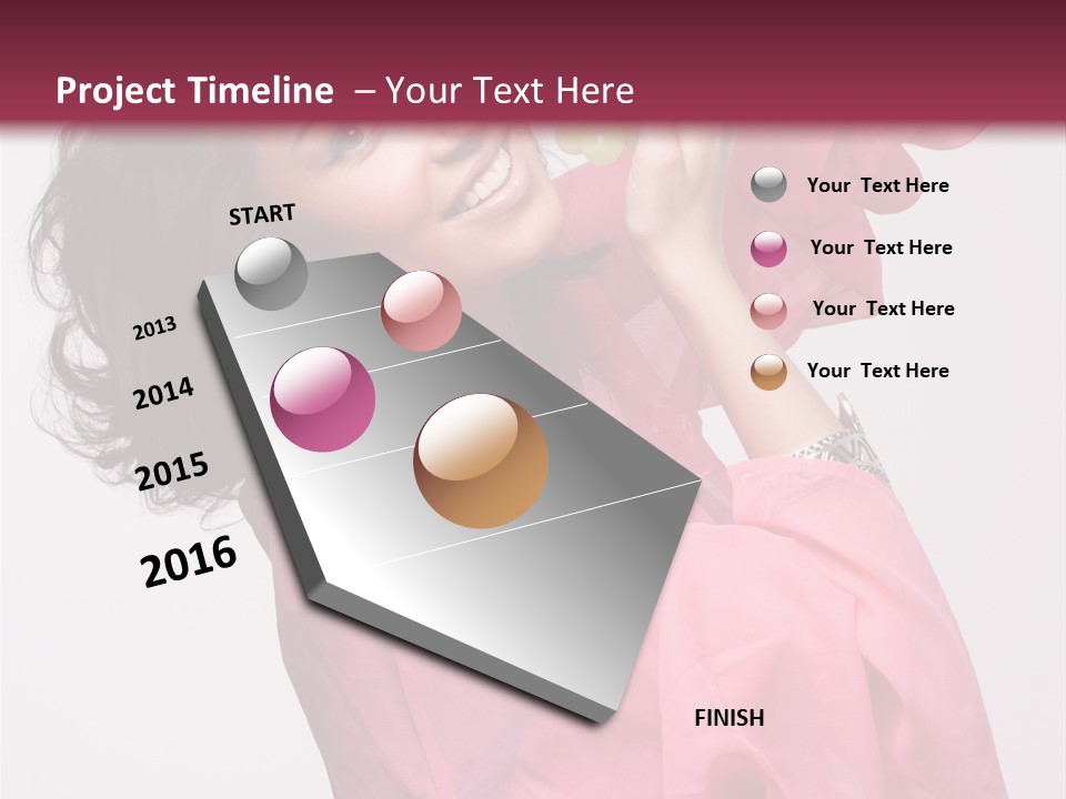 Bracelet Smile Relaxed PowerPoint Template