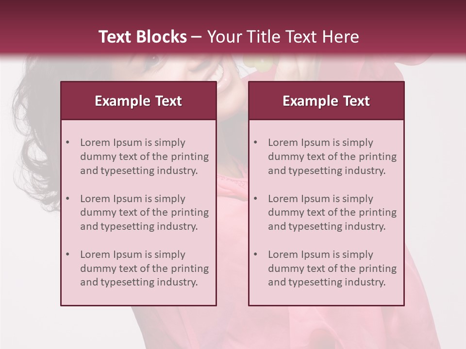 Bracelet Smile Relaxed PowerPoint Template