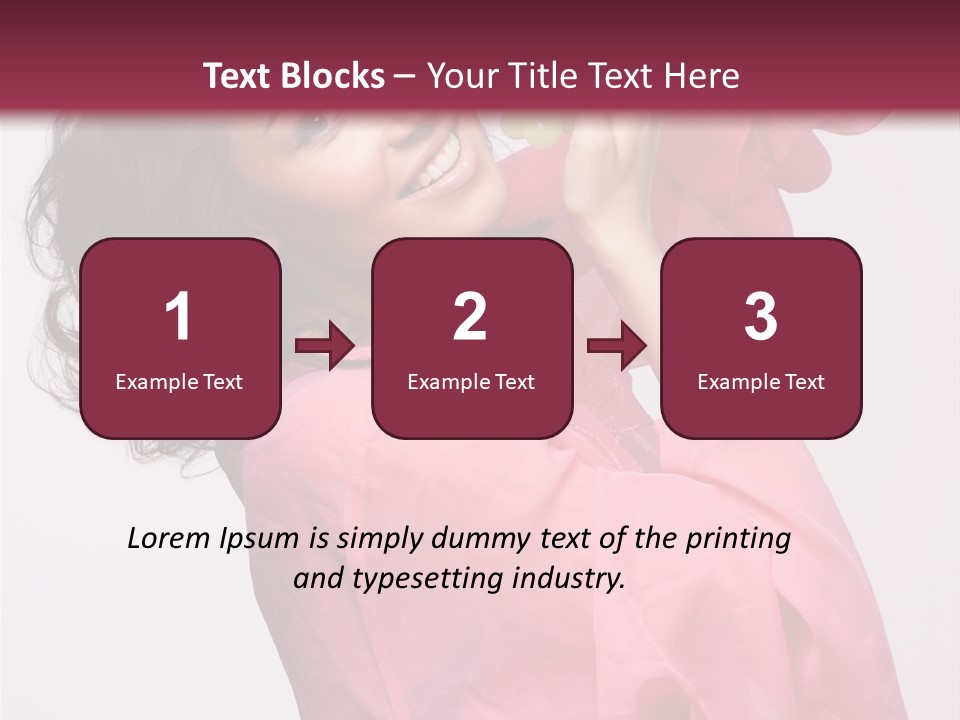 Bracelet Smile Relaxed PowerPoint Template