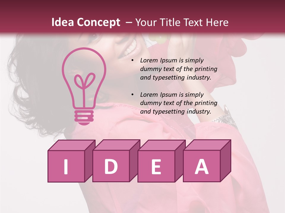 Bracelet Smile Relaxed PowerPoint Template