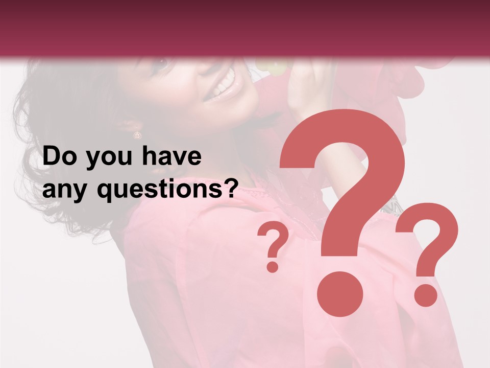 Bracelet Smile Relaxed PowerPoint Template