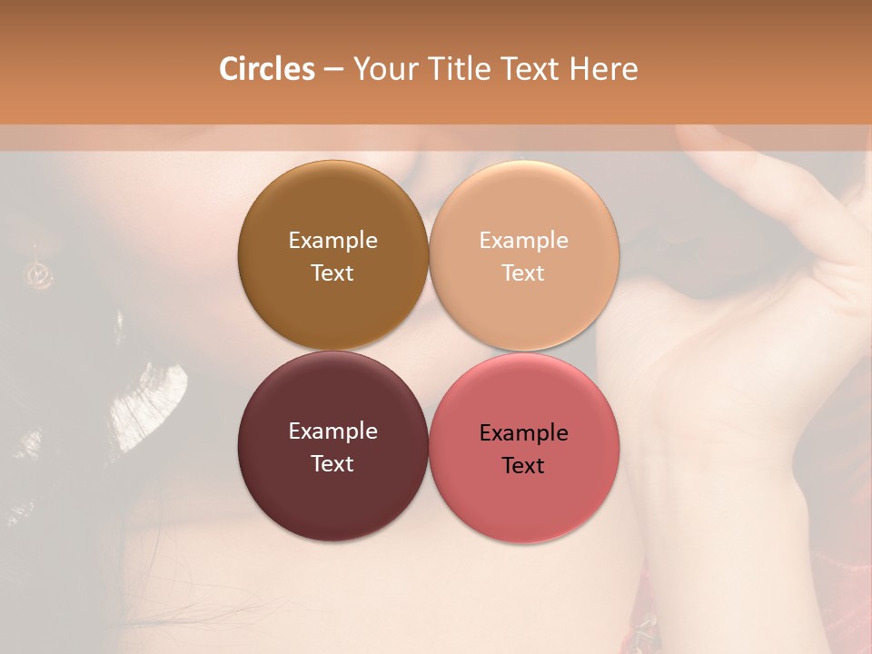 Model Woman Peaceful PowerPoint Template