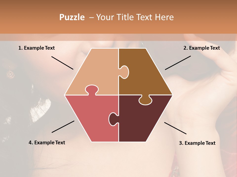 Model Woman Peaceful PowerPoint Template