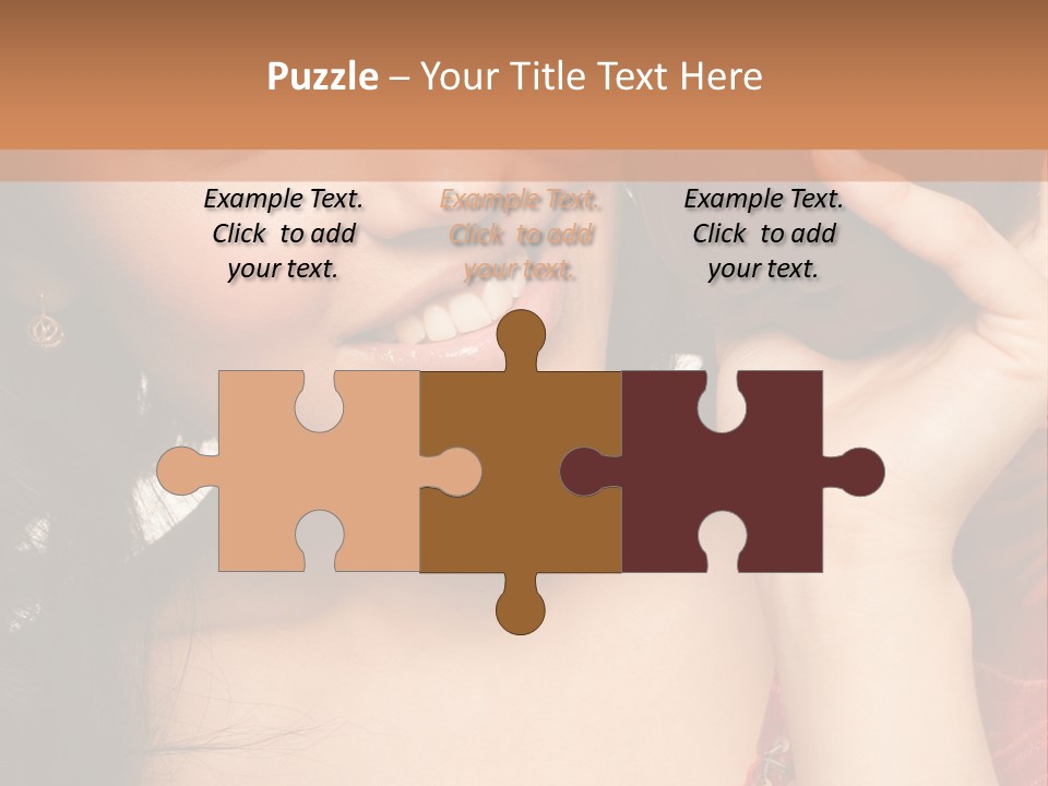 Model Woman Peaceful PowerPoint Template