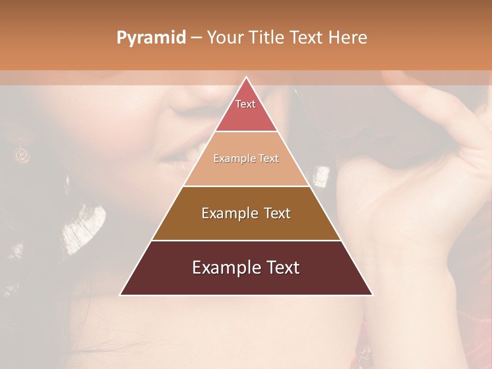 Model Woman Peaceful PowerPoint Template