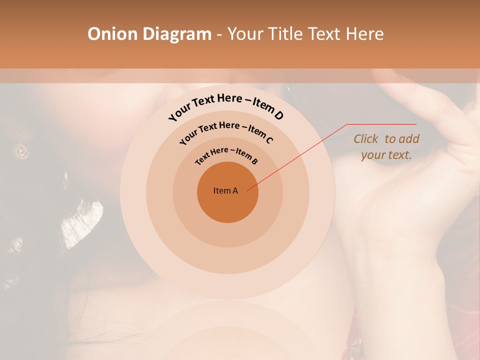 Model Woman Peaceful PowerPoint Template