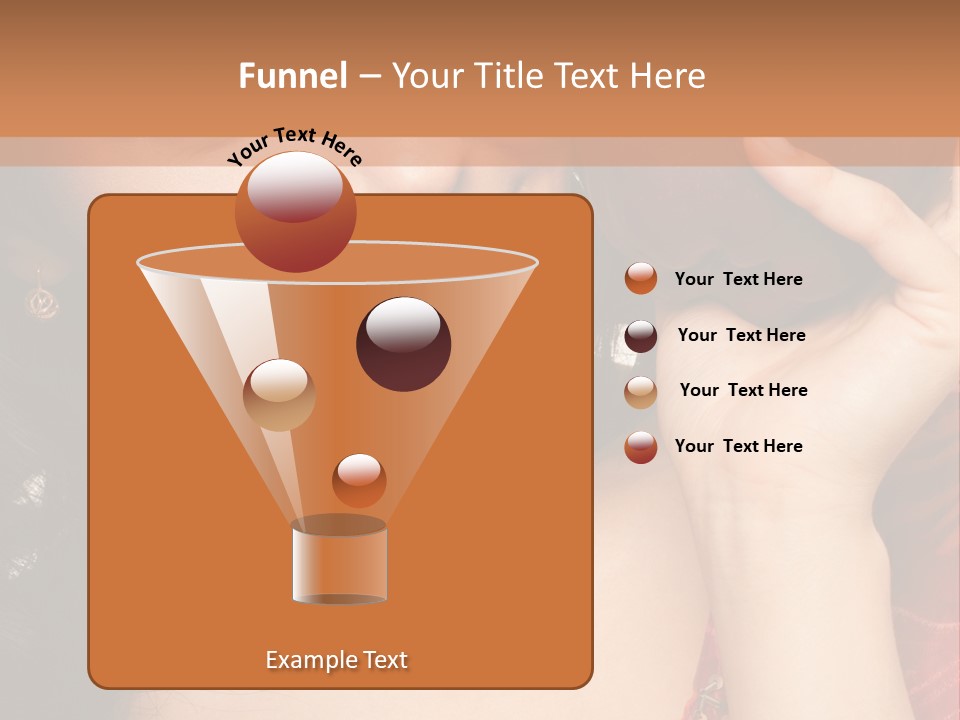Model Woman Peaceful PowerPoint Template