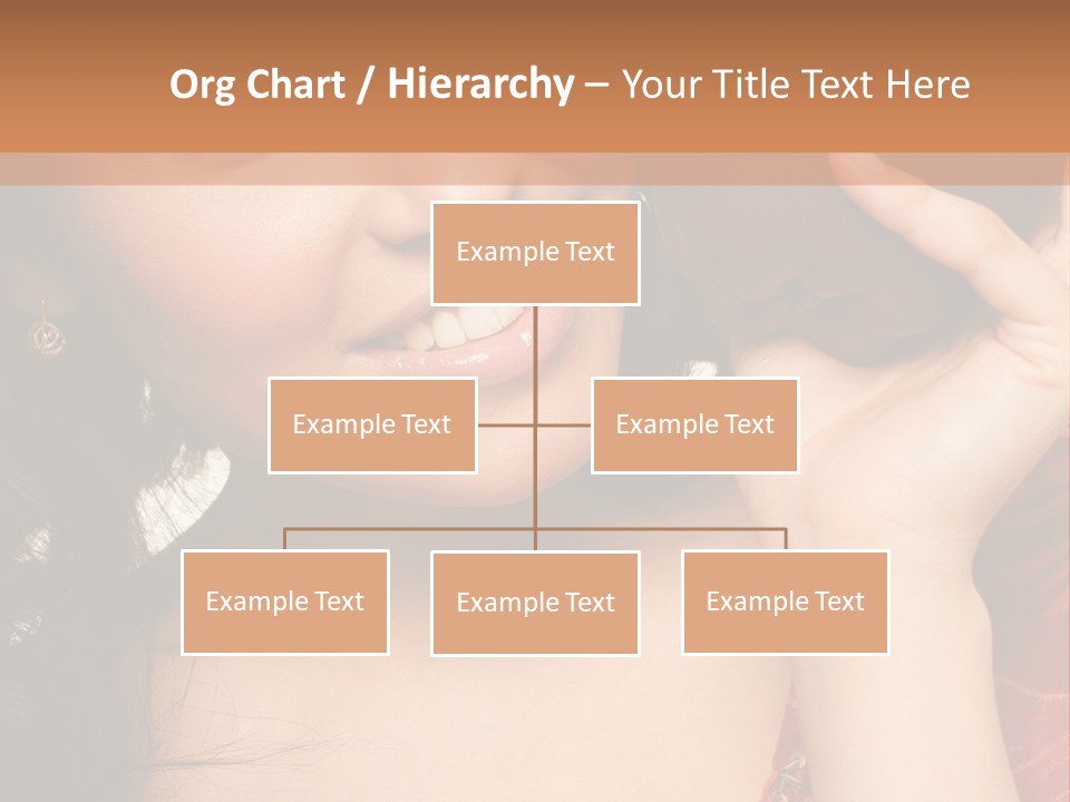 Model Woman Peaceful PowerPoint Template