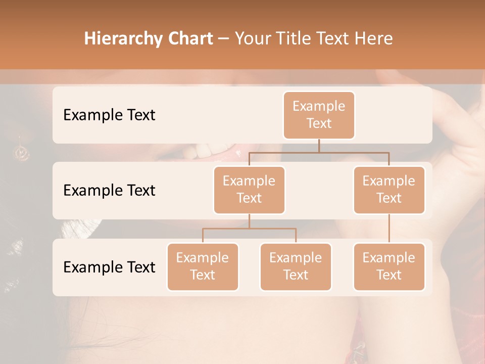 Model Woman Peaceful PowerPoint Template