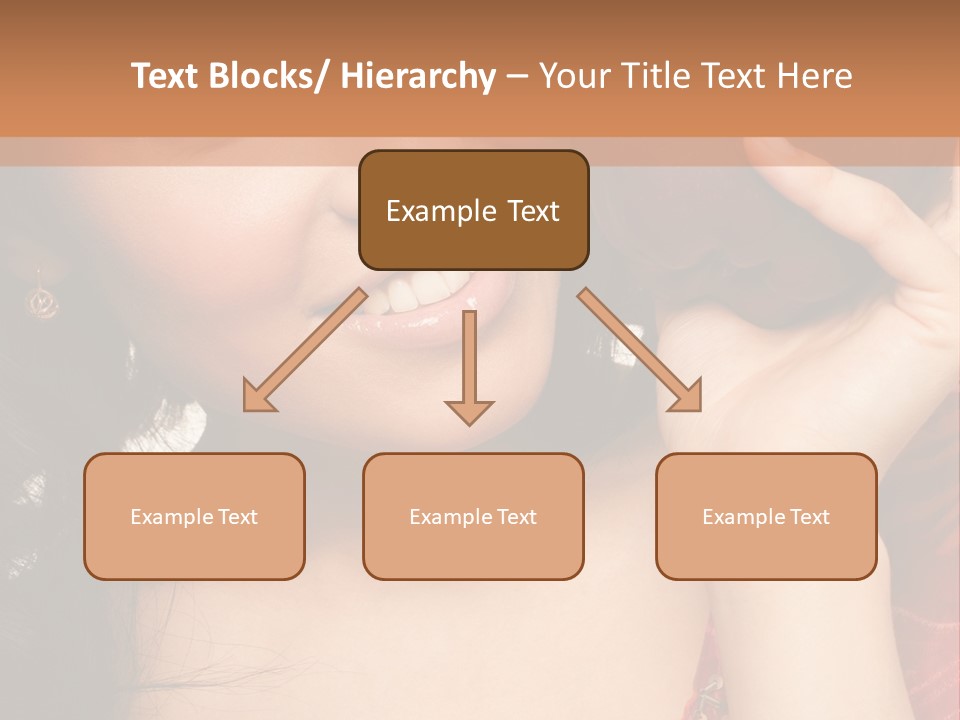 Model Woman Peaceful PowerPoint Template