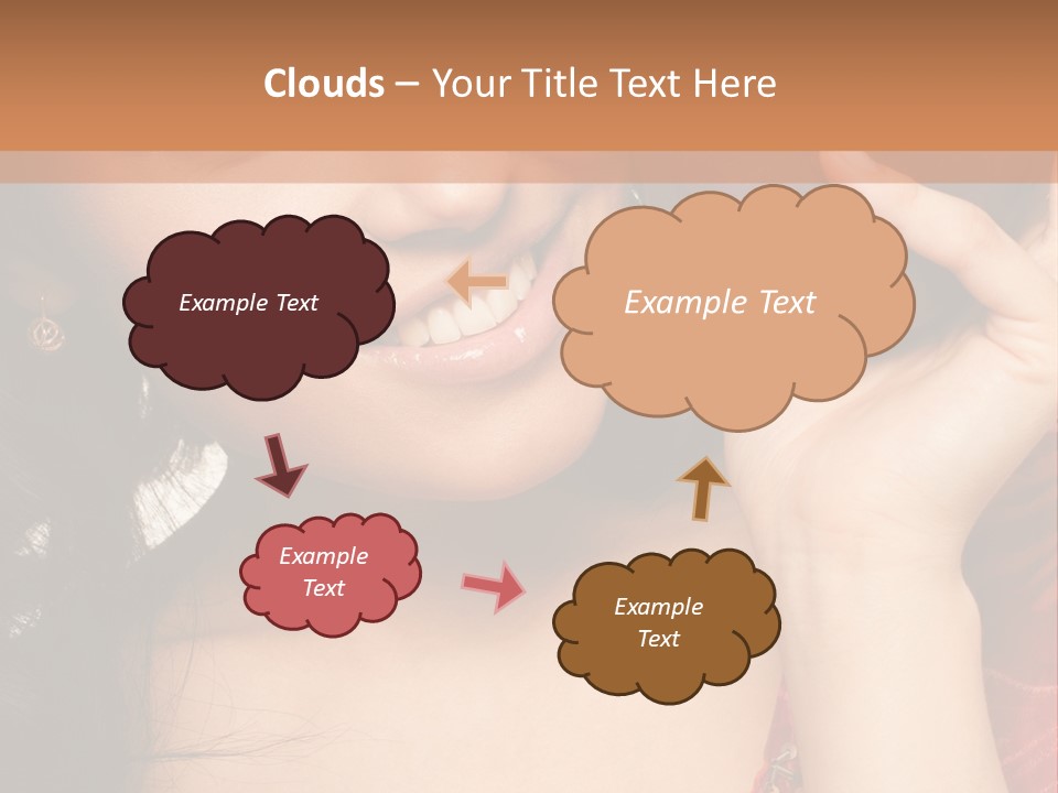 Model Woman Peaceful PowerPoint Template