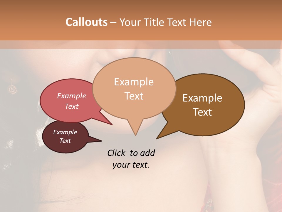 Model Woman Peaceful PowerPoint Template