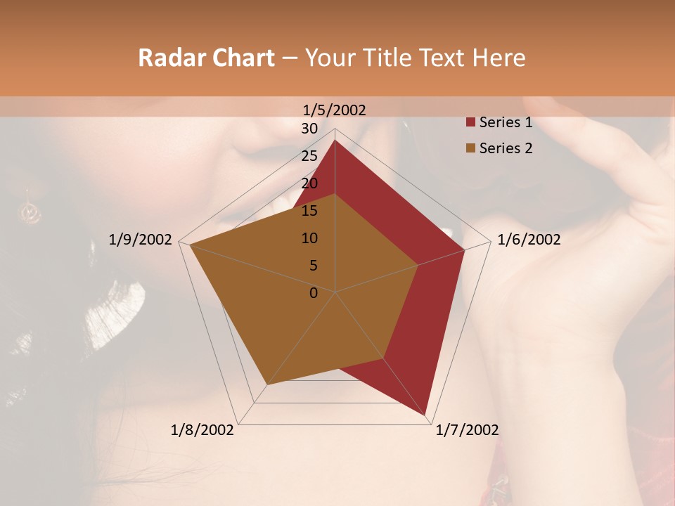 Model Woman Peaceful PowerPoint Template