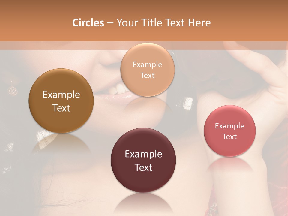 Model Woman Peaceful PowerPoint Template