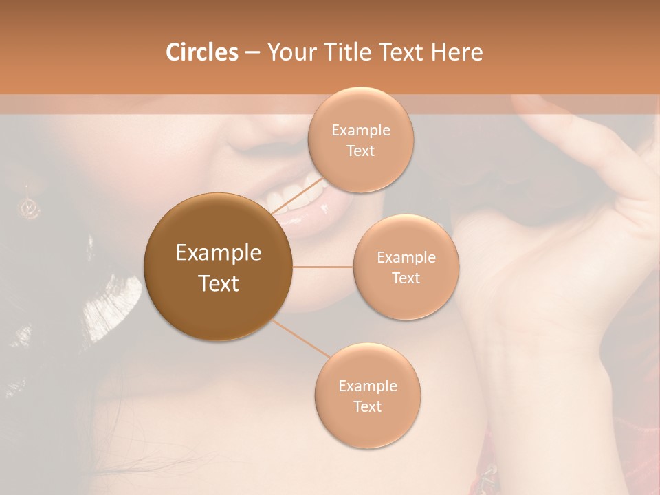 Model Woman Peaceful PowerPoint Template