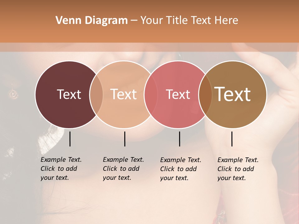 Model Woman Peaceful PowerPoint Template