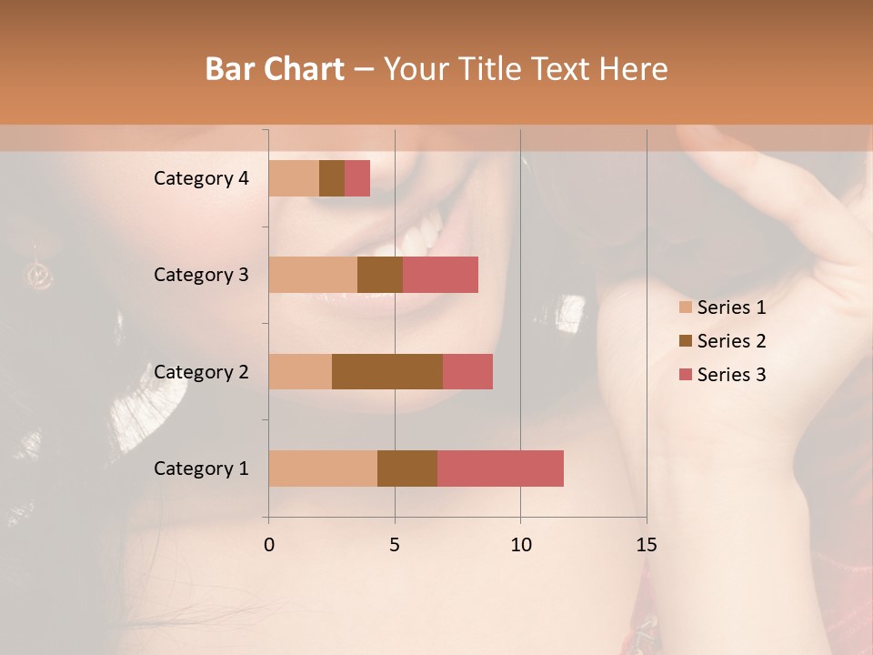 Model Woman Peaceful PowerPoint Template