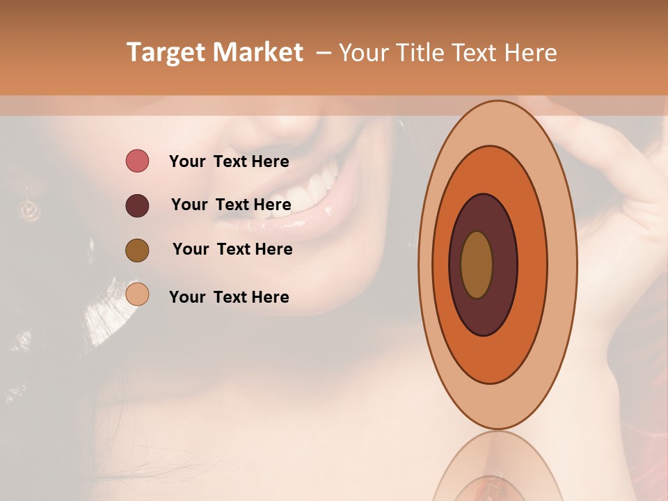 Model Woman Peaceful PowerPoint Template