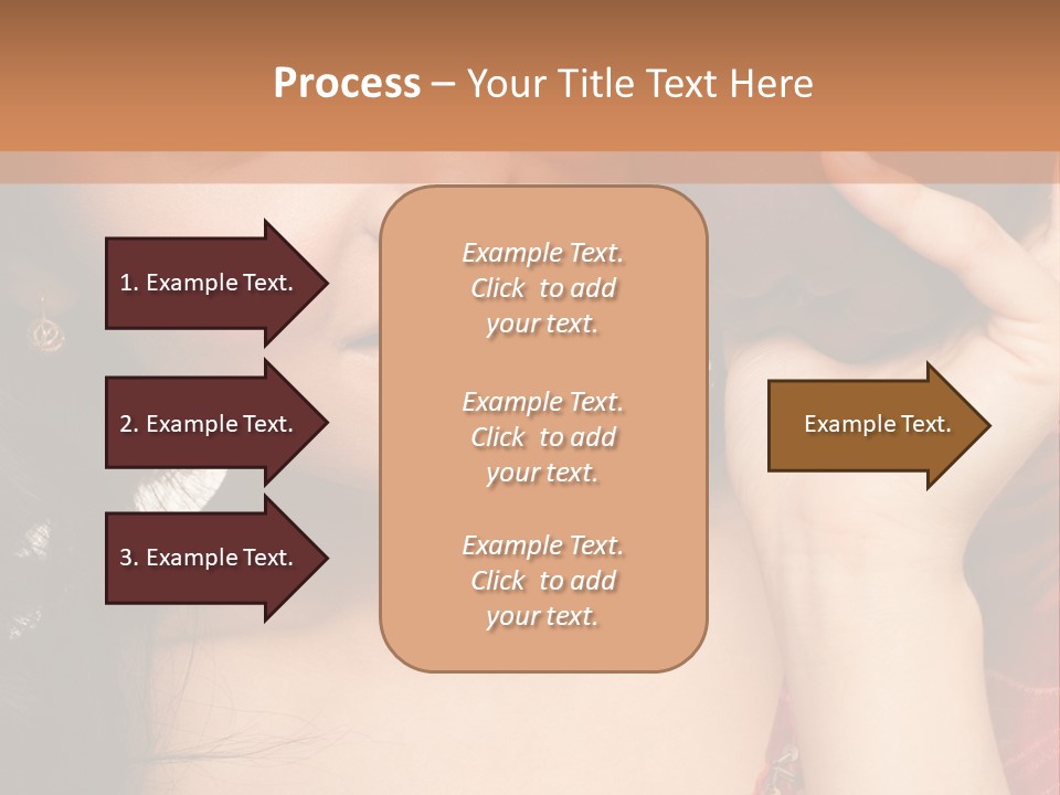Model Woman Peaceful PowerPoint Template