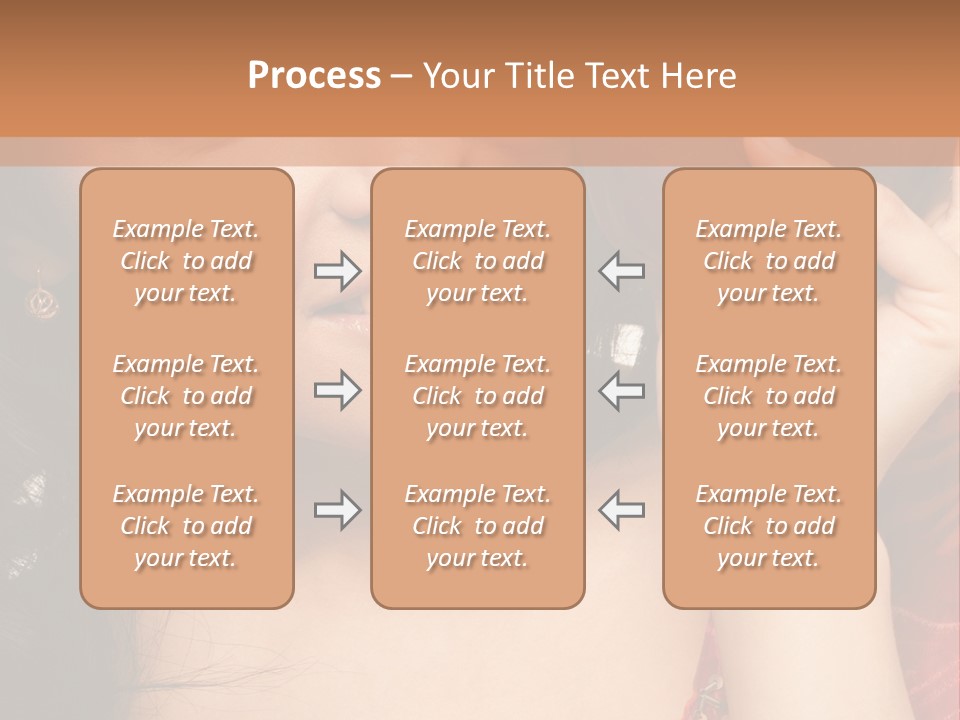 Model Woman Peaceful PowerPoint Template