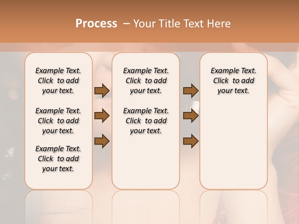 Model Woman Peaceful PowerPoint Template