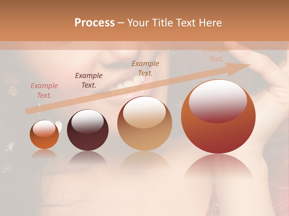 Model Woman Peaceful PowerPoint Template