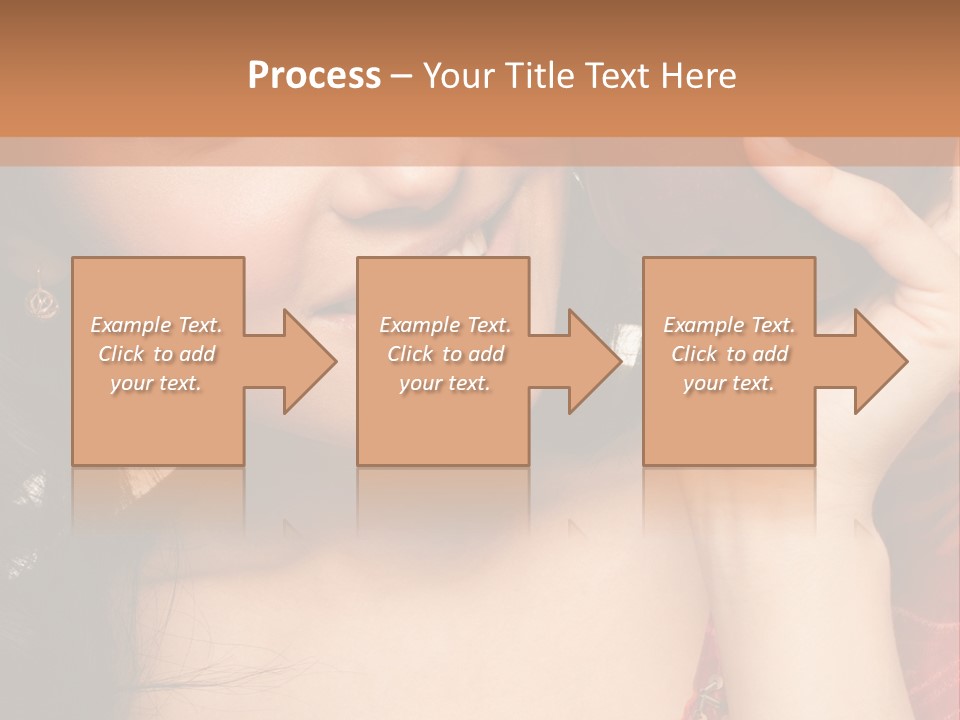 Model Woman Peaceful PowerPoint Template