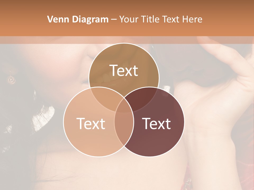 Model Woman Peaceful PowerPoint Template