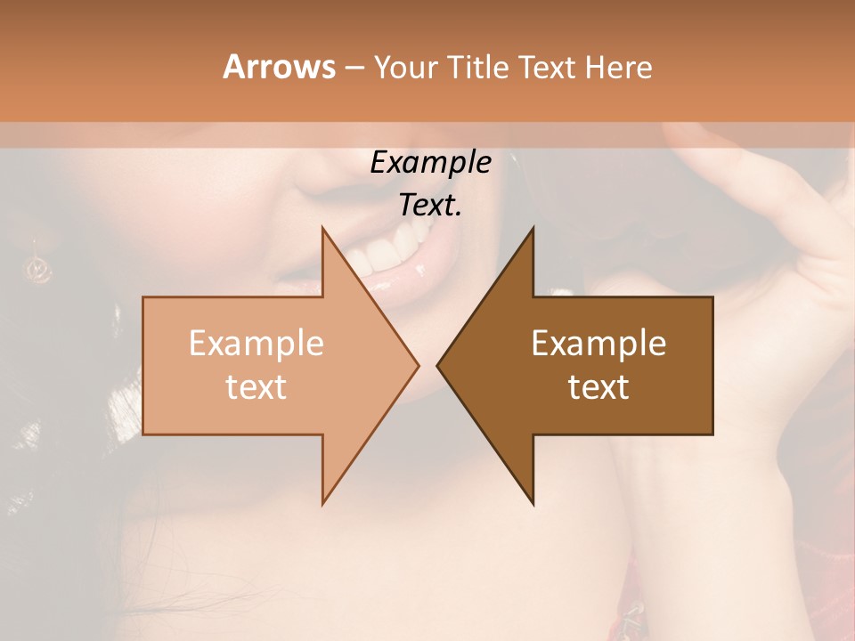 Model Woman Peaceful PowerPoint Template