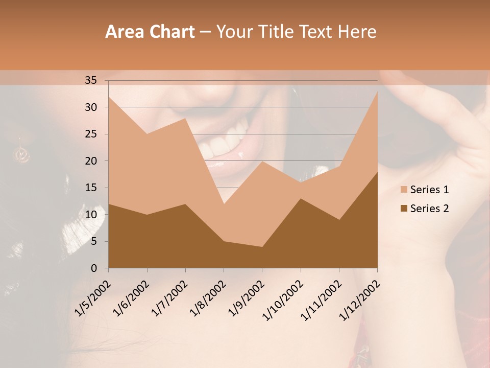 Model Woman Peaceful PowerPoint Template