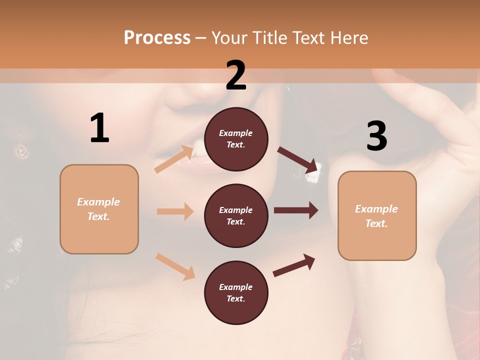 Model Woman Peaceful PowerPoint Template