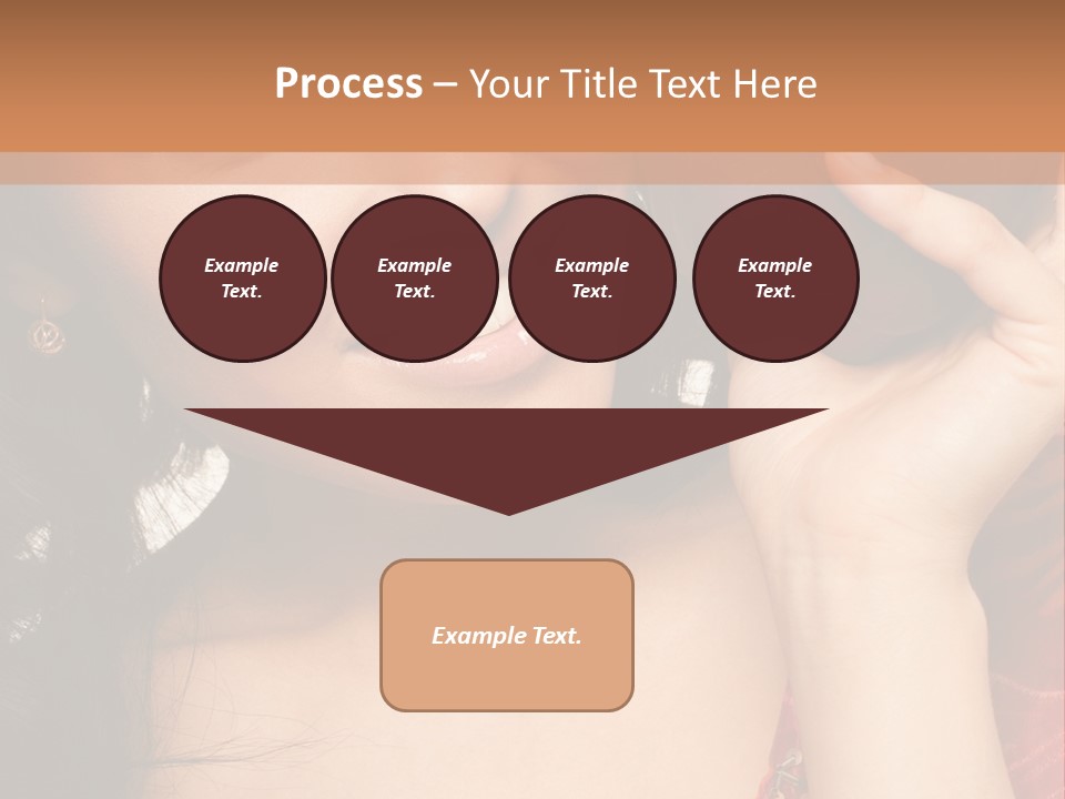 Model Woman Peaceful PowerPoint Template