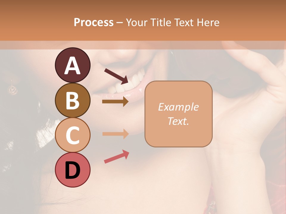 Model Woman Peaceful PowerPoint Template