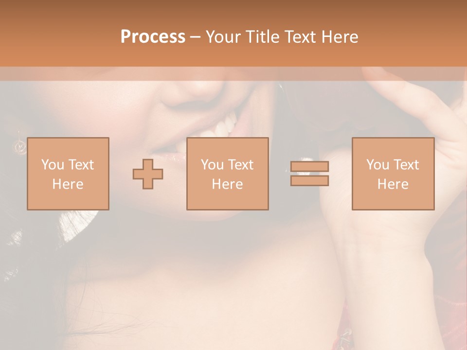 Model Woman Peaceful PowerPoint Template