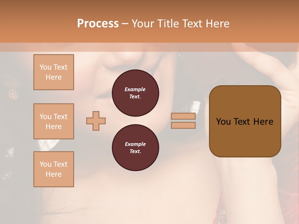 Model Woman Peaceful PowerPoint Template