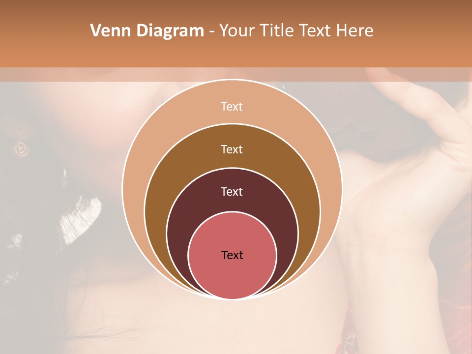 Model Woman Peaceful PowerPoint Template