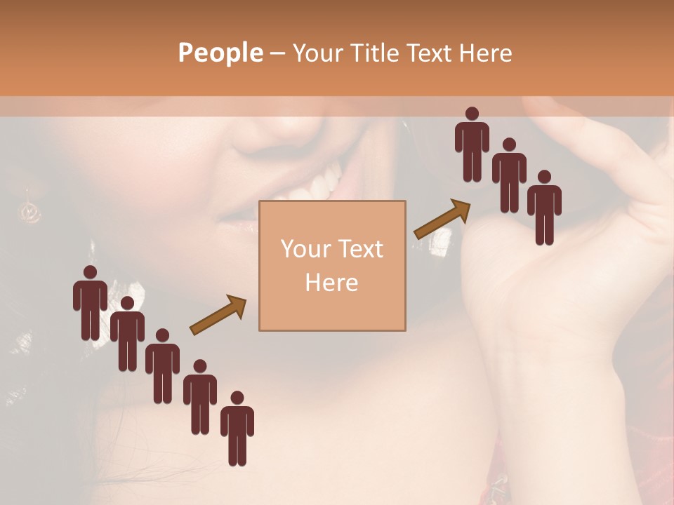 Model Woman Peaceful PowerPoint Template