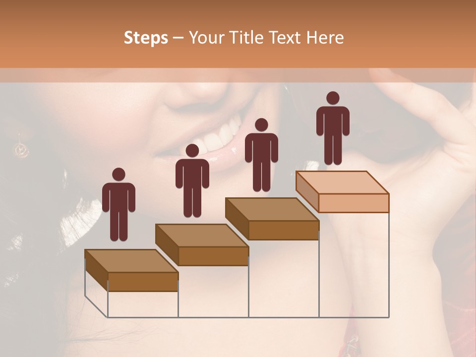 Model Woman Peaceful PowerPoint Template