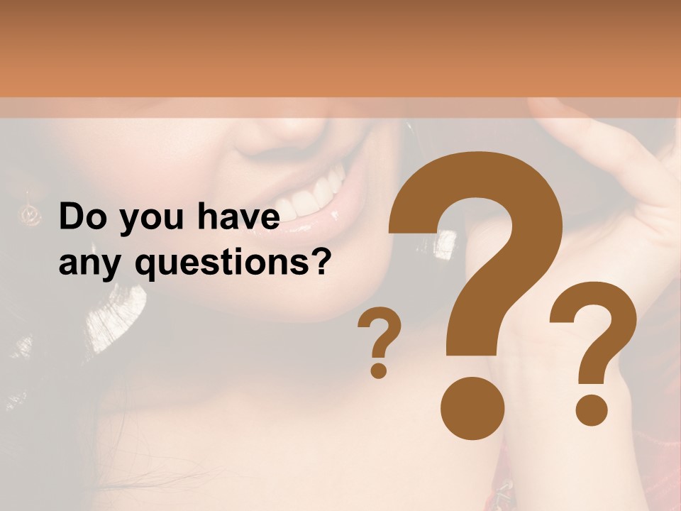 Model Woman Peaceful PowerPoint Template