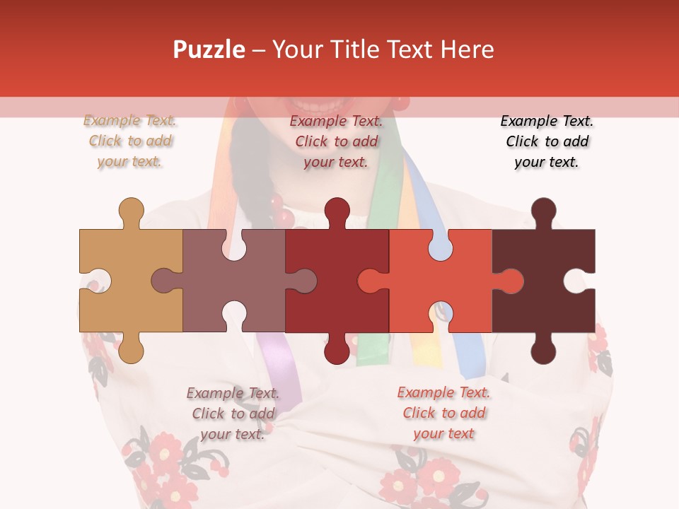 Embroidery Happy Cute PowerPoint Template