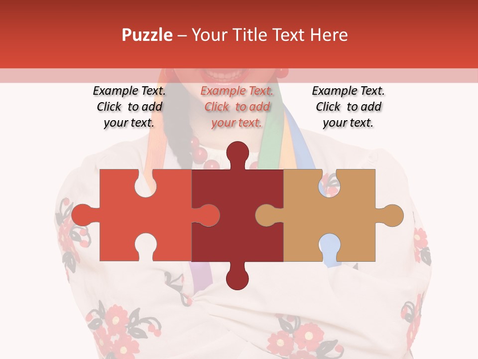 Embroidery Happy Cute PowerPoint Template