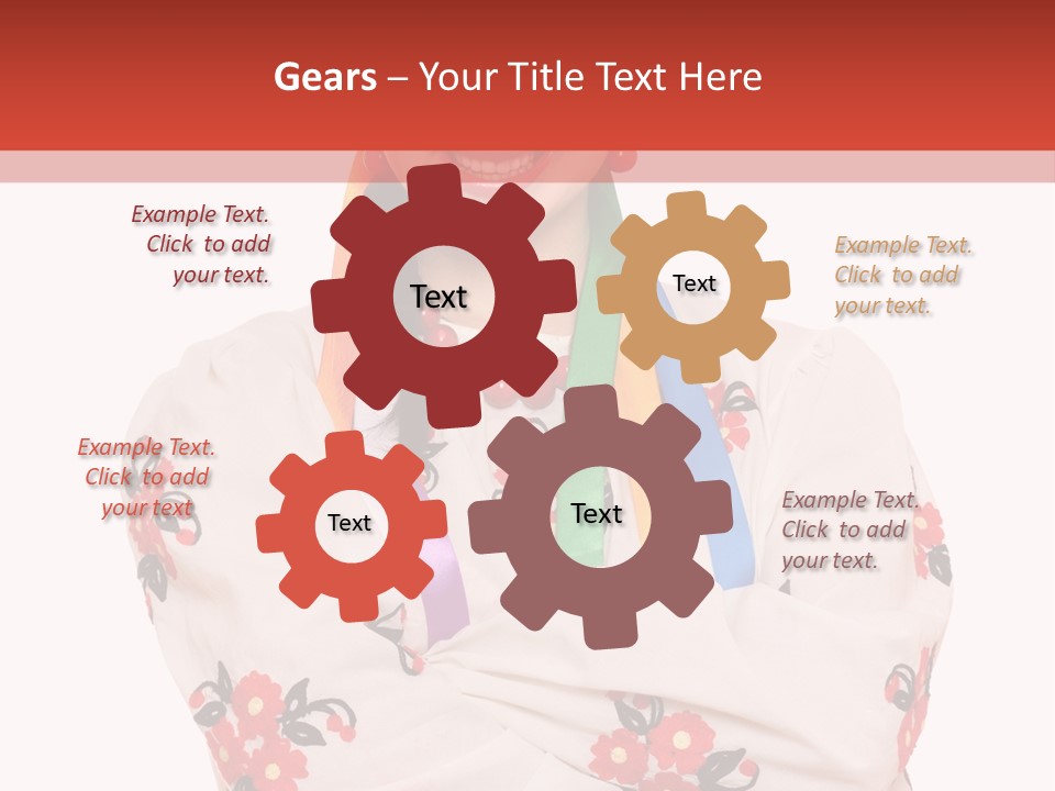 Embroidery Happy Cute PowerPoint Template