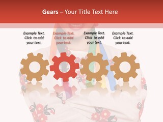 Embroidery Happy Cute PowerPoint Template