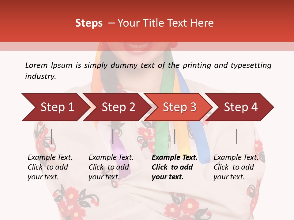 Embroidery Happy Cute PowerPoint Template