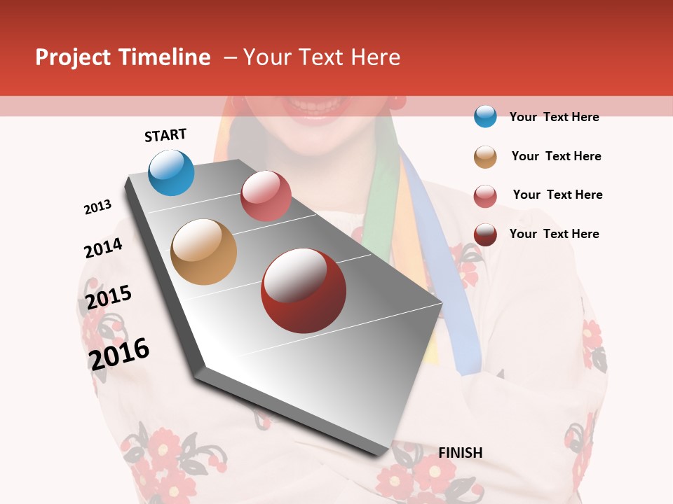 Embroidery Happy Cute PowerPoint Template